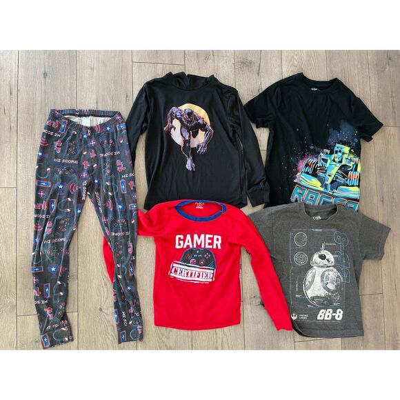 Lot of boys clothes/pjs size 10 Star Wars Gap Marvel - Picture 1 of 11
